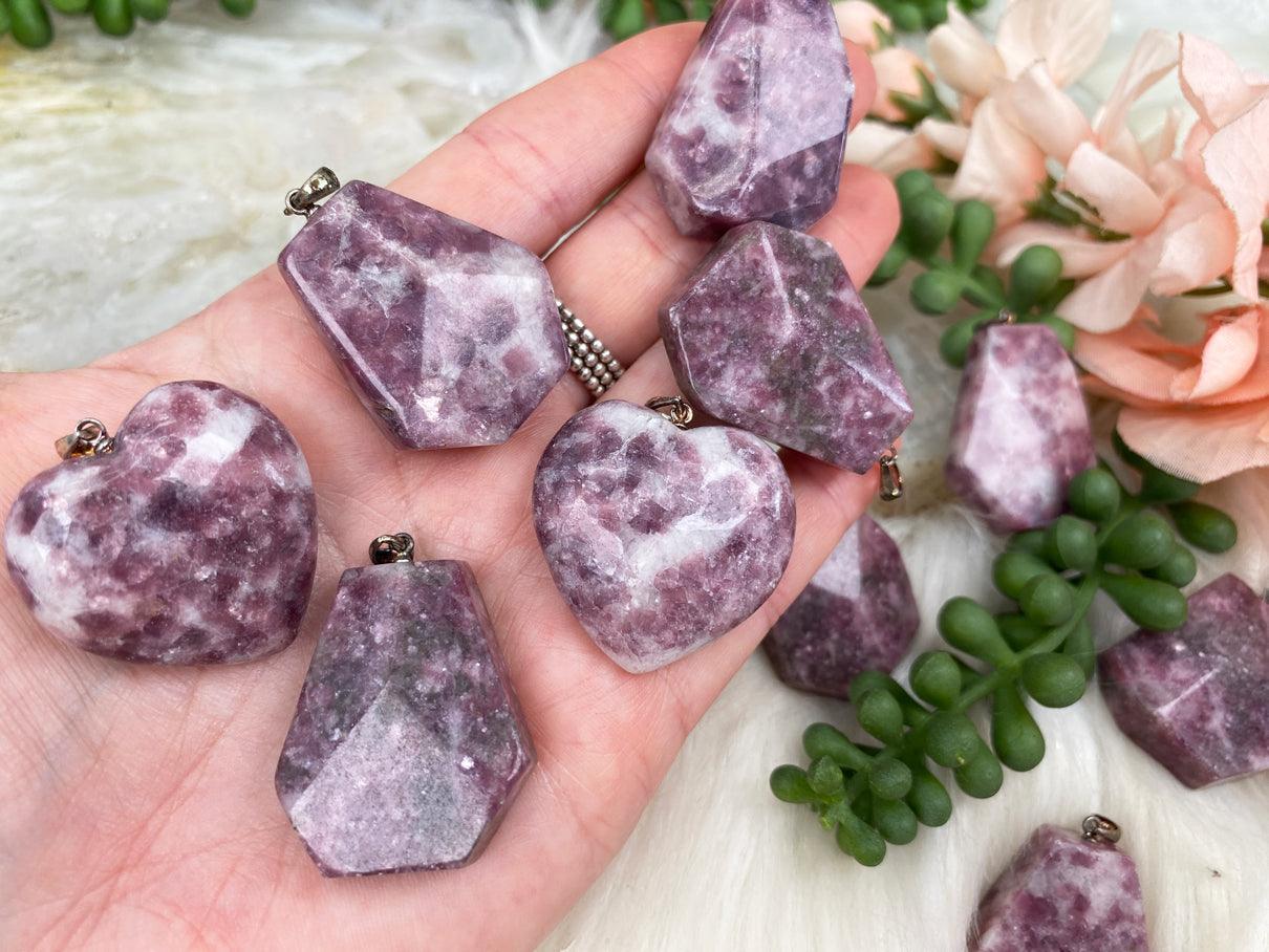 lepidolite-pendants