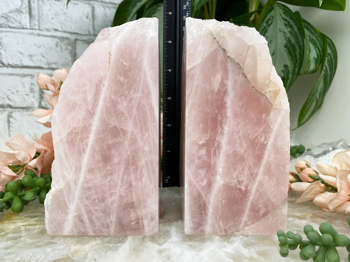 pink-rose-quartz-bookend-set