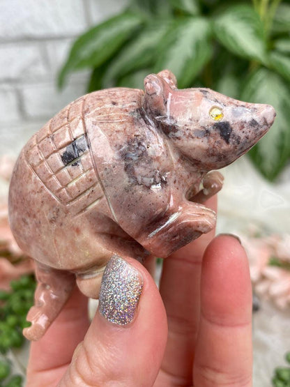 pink-soapstone-armadillo