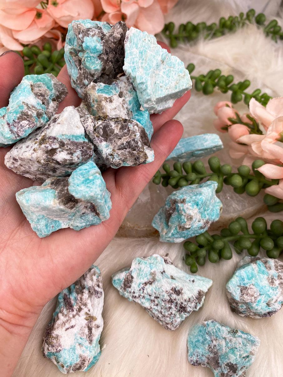 Raw Amazonite Crystal Chunks
