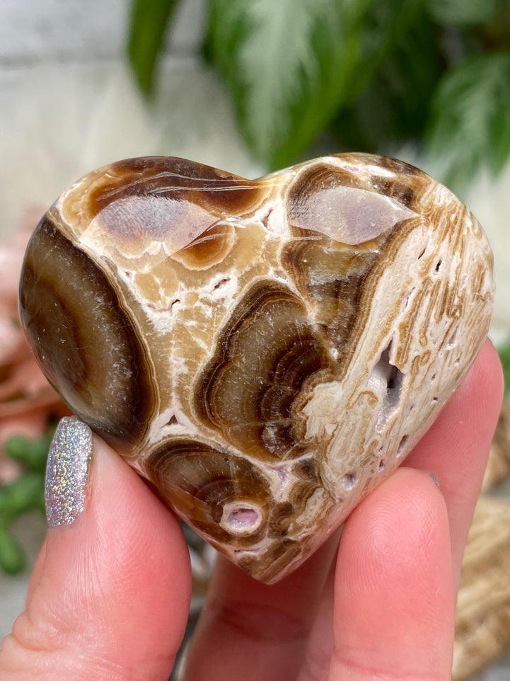 root-beer-calcite-heart-crystal