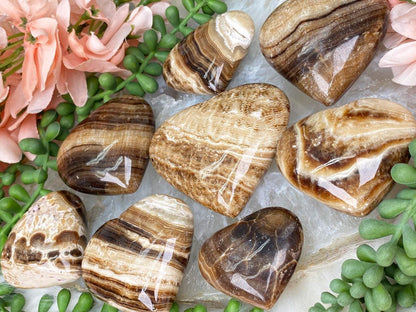 root-beer-calcite-hearts-for-sale