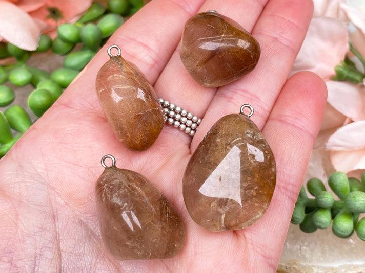 rutile-quartz-pendants