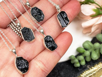     silver-black-tourmaline-pendants