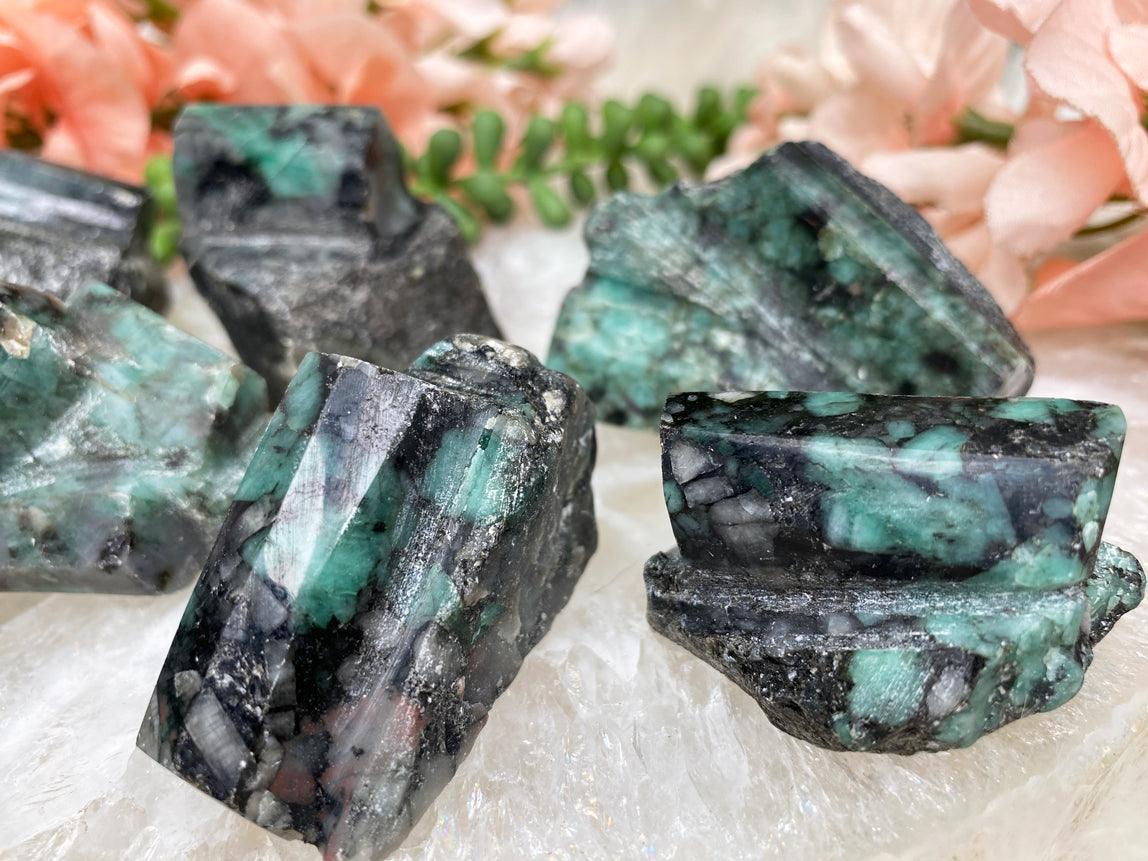 small-black-green-emerald-crystals