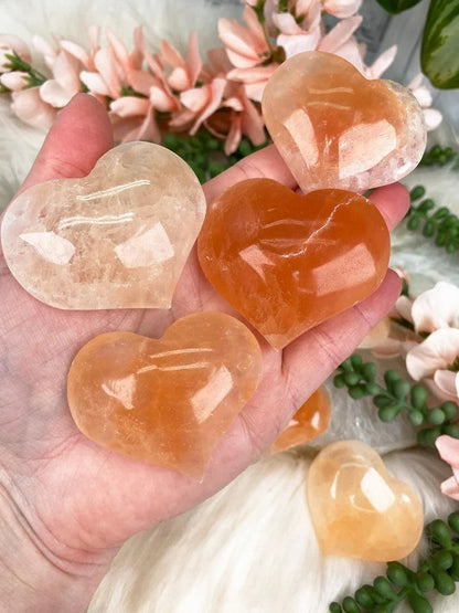 Selenite Hearts