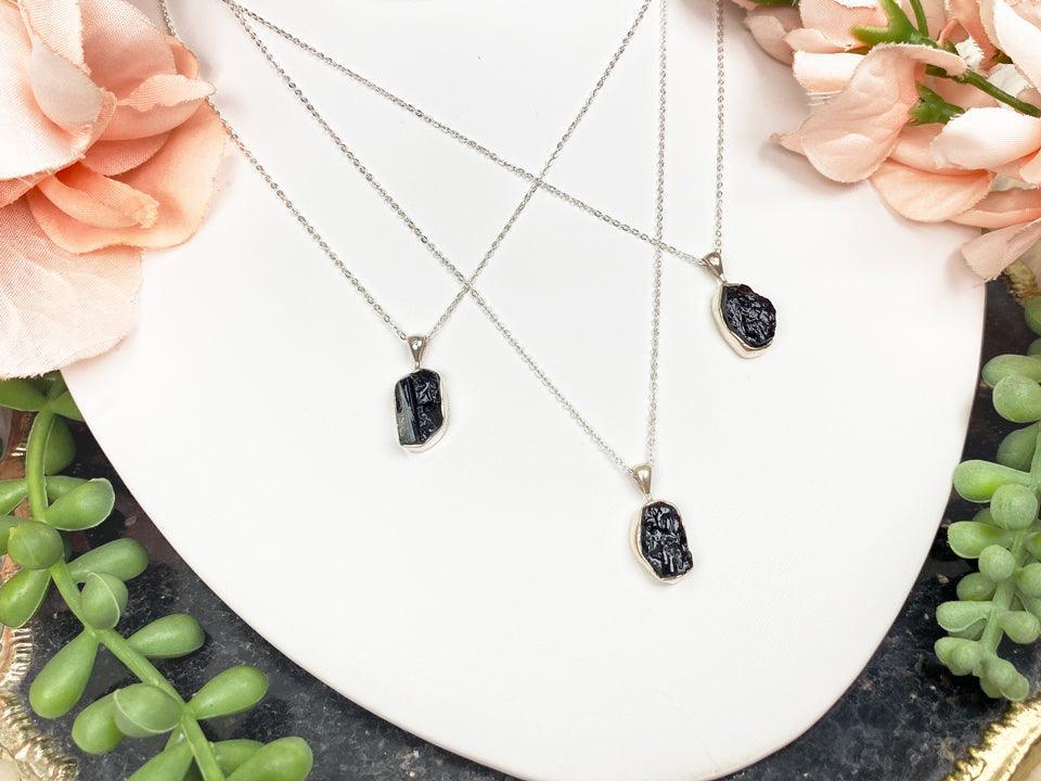 Silver Tourmaline Necklace
