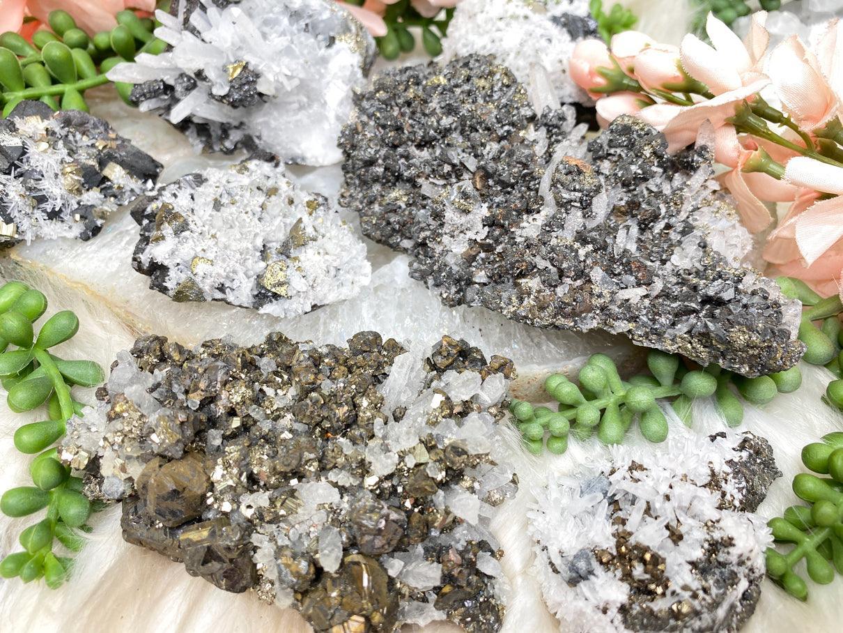 sphalerite-bornenite-quartz-cluster