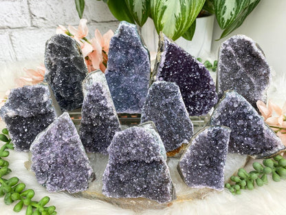 standing-purple-amethyst-clusters