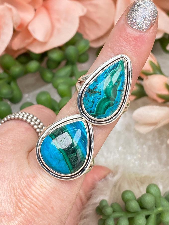 sterling-silver-chrysocolla-malachite-rings