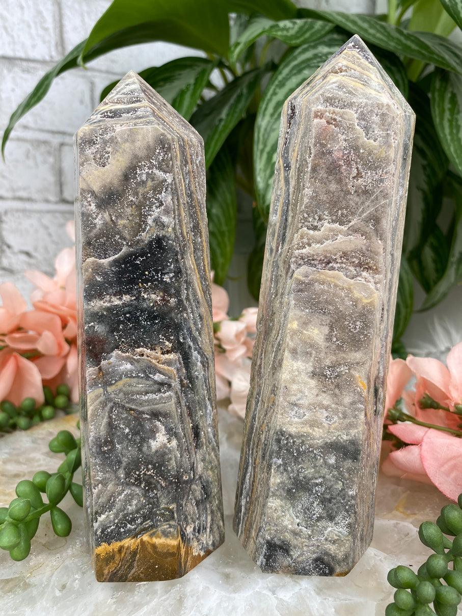 tan-green-ocean-jasper-crystal-points