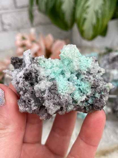 teal-aurichalcite-cluster