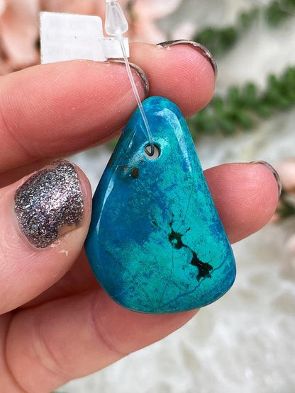 teal-blue-chrysocolla-pendant
