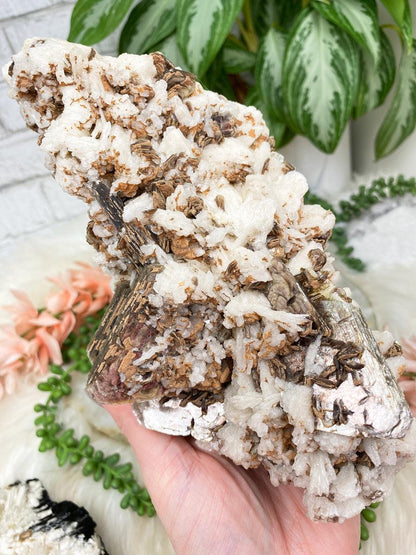 white-albite-mixed-with-brown-tourmaline